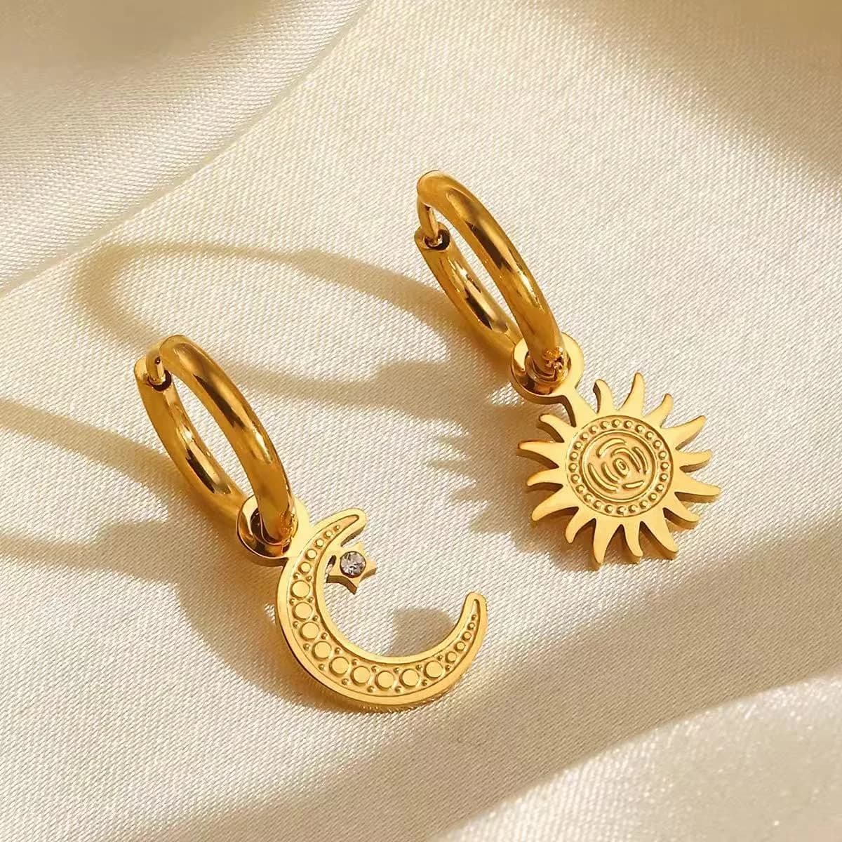 Ruostumaton teräs zirkonia kristalli pudotuskorvakorut