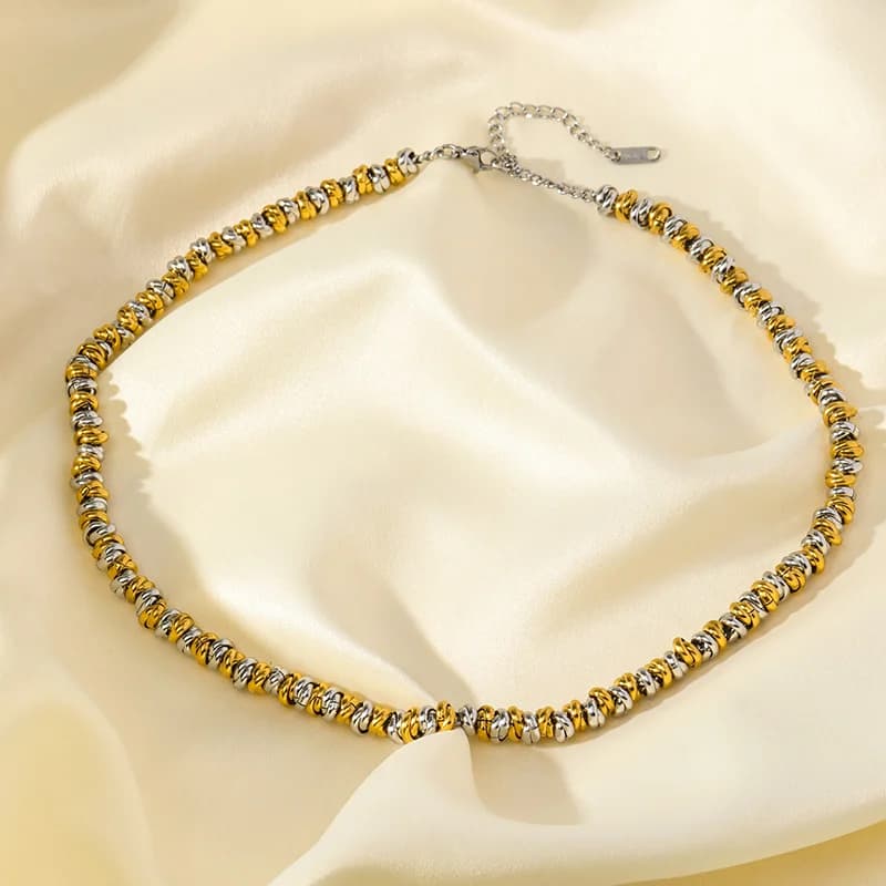 Paksu Cuban-ketju choker-kaulakoru