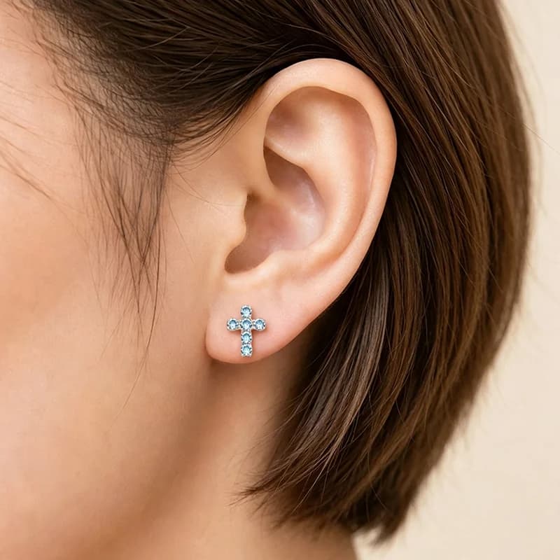 Titaaninen spiraalikisti body piercing, zirkoni